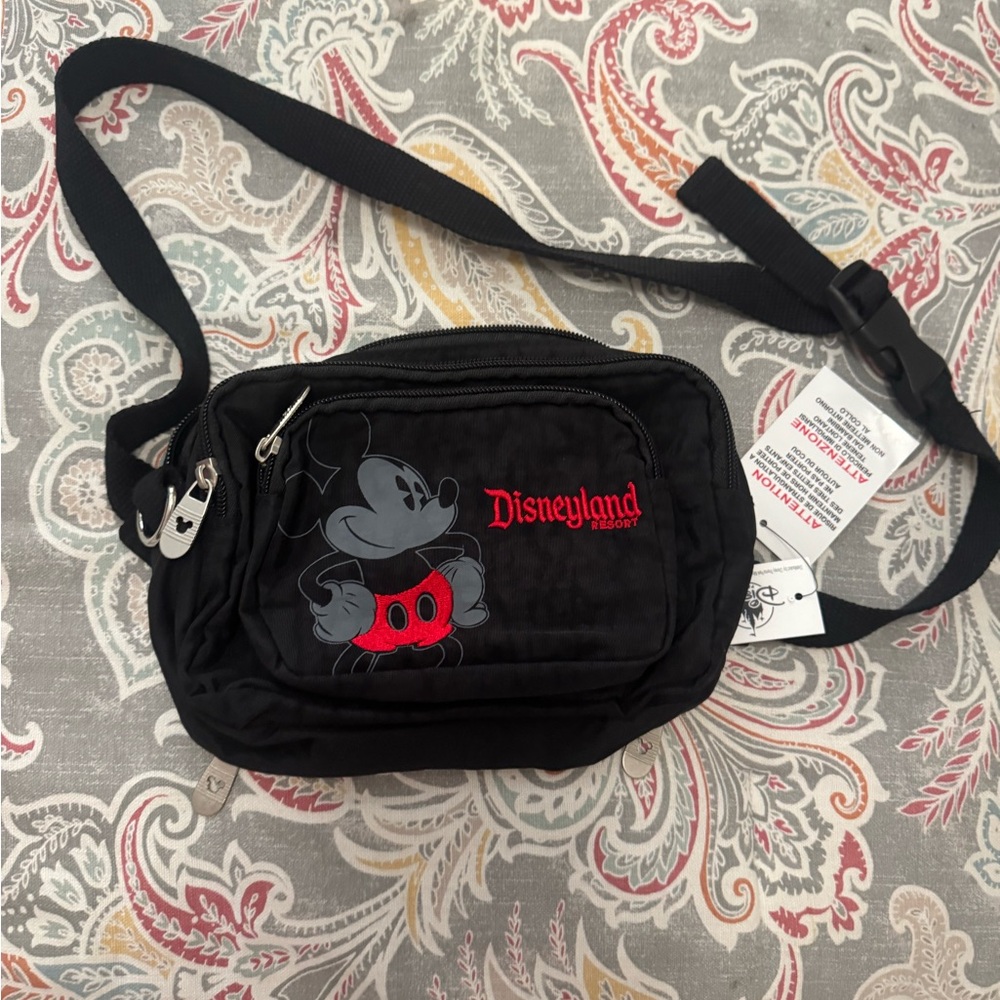 Disneyland Black Crossbody Bag